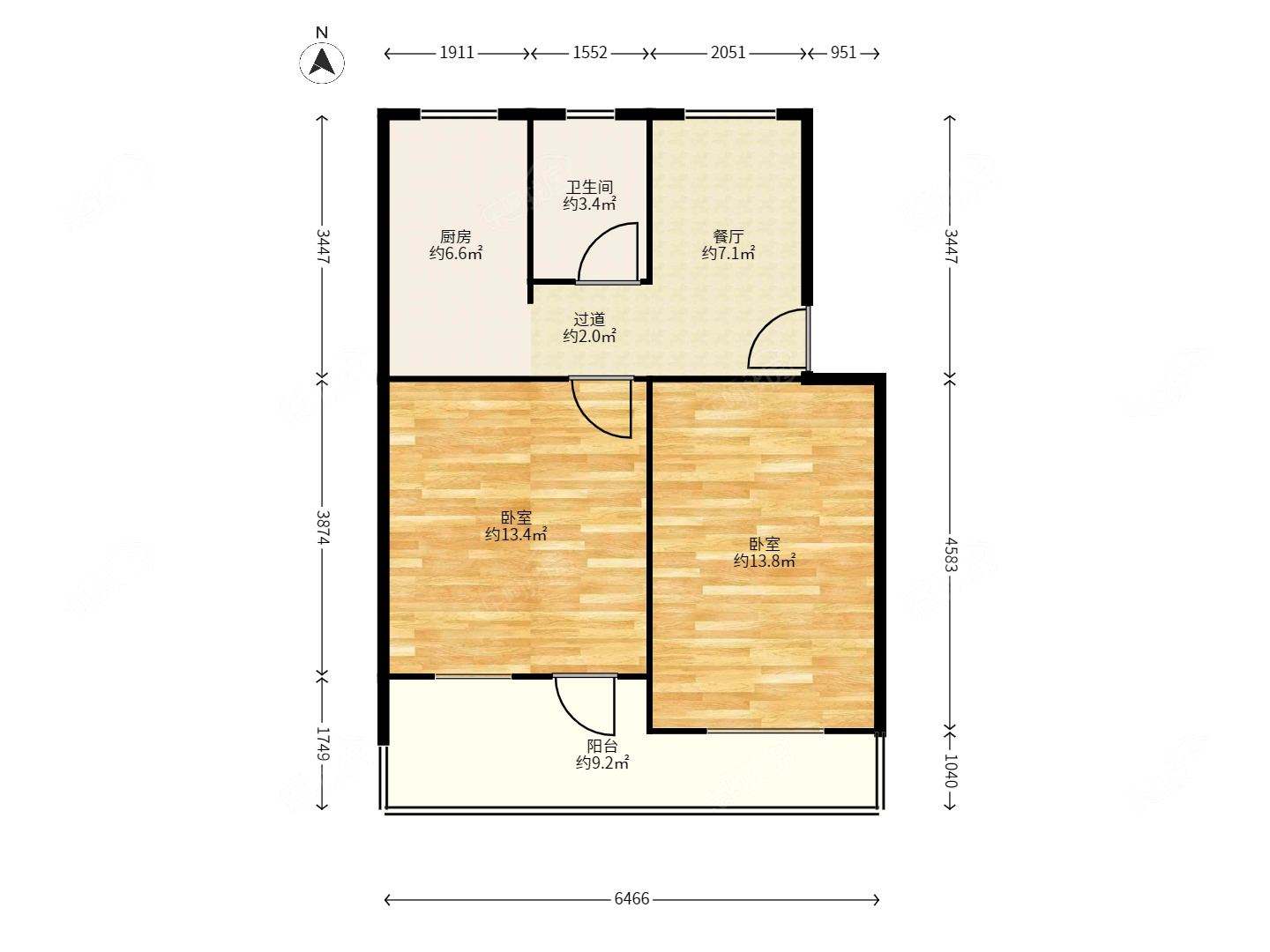 鼓实小屏东中！总价低性价比高两房！南北通透居家装修！诚意出