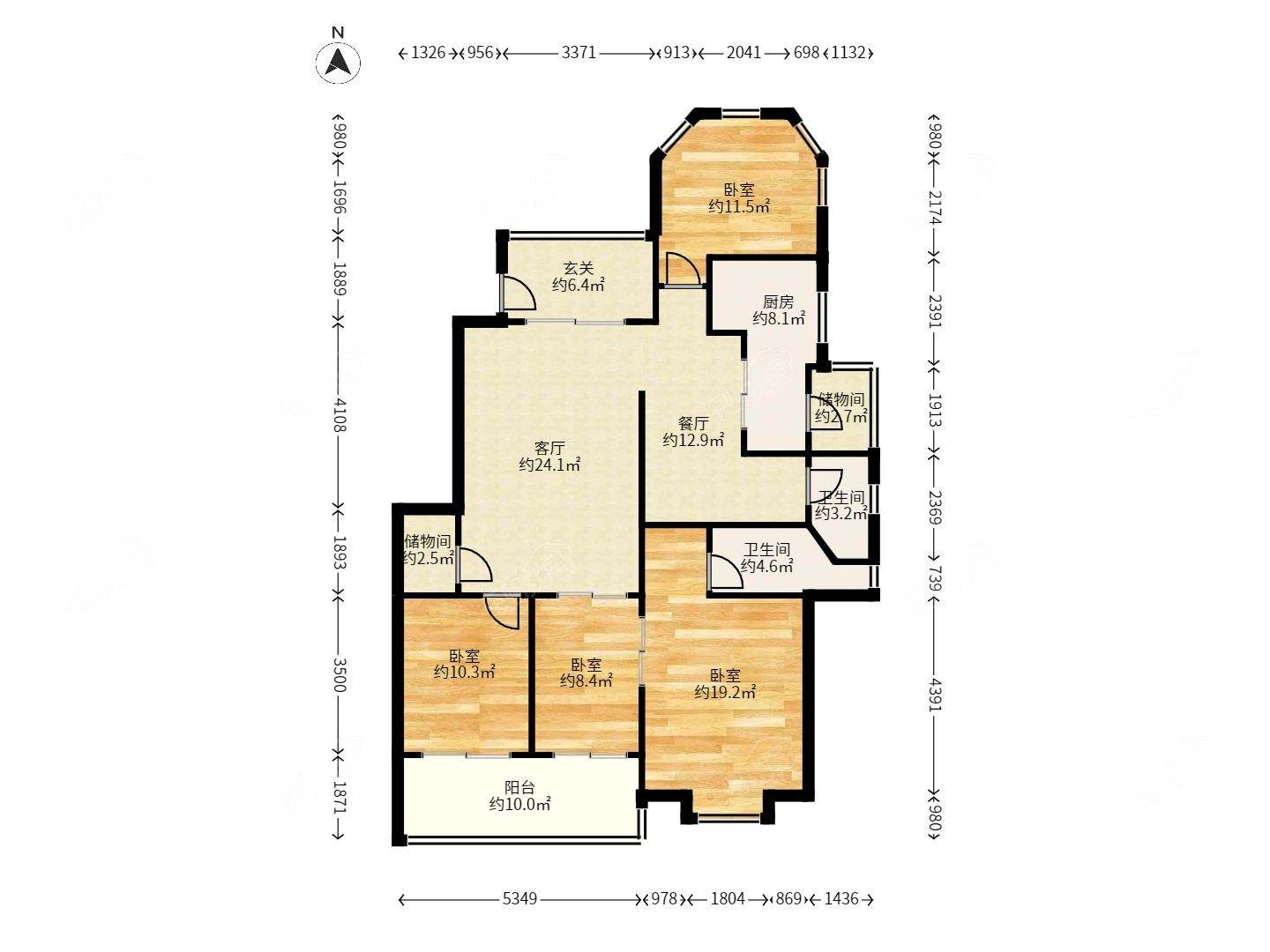 正祥一品新筑 4室2厅 东南朝向，居家装修