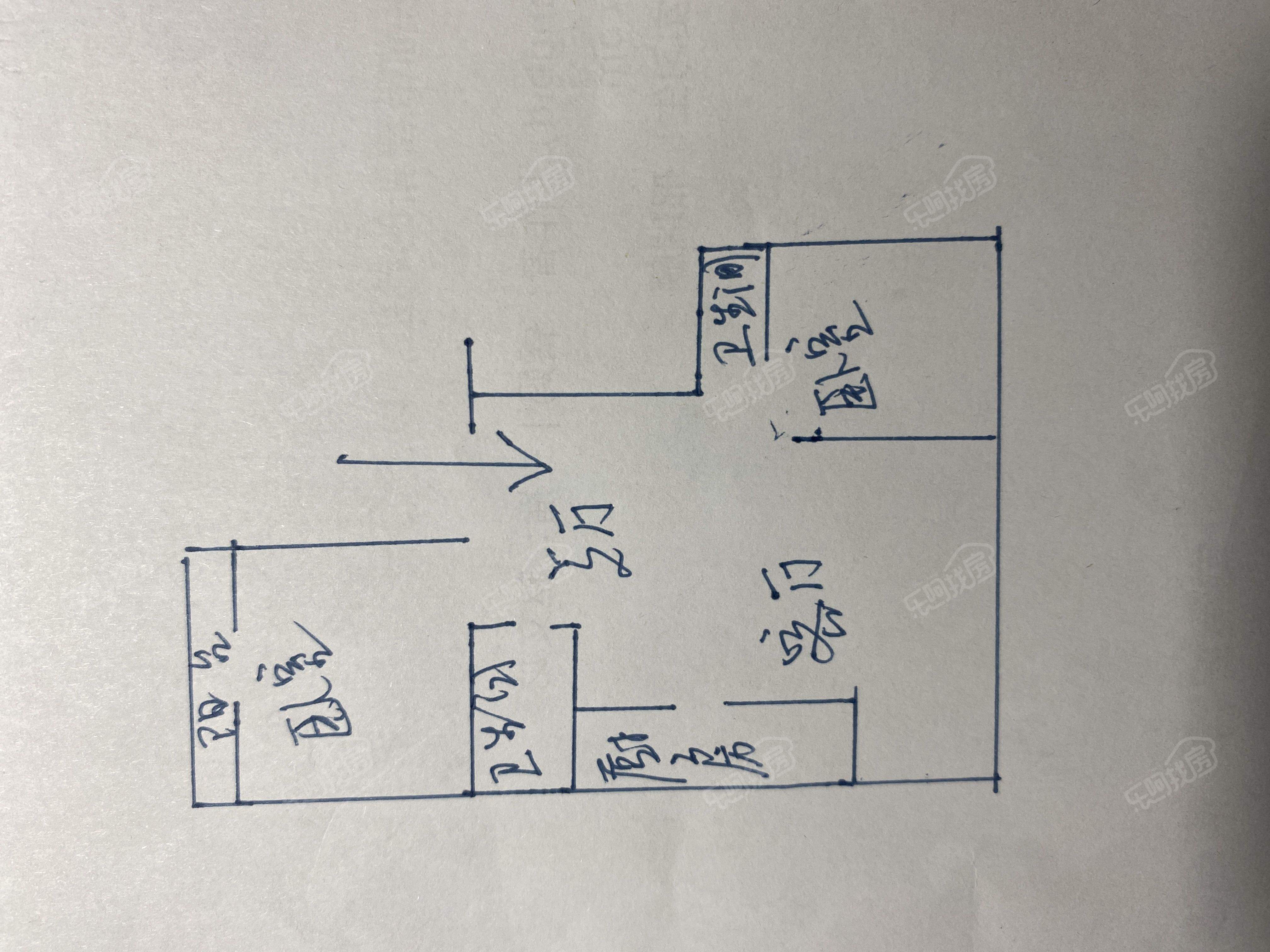 西坡小区 2室2厅 南