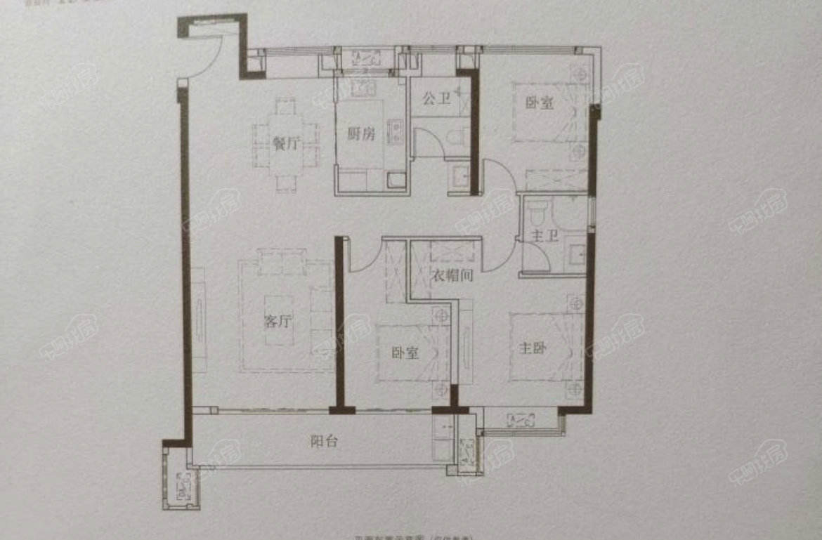 建发央著 3室2厅 南北西，三面采光视野