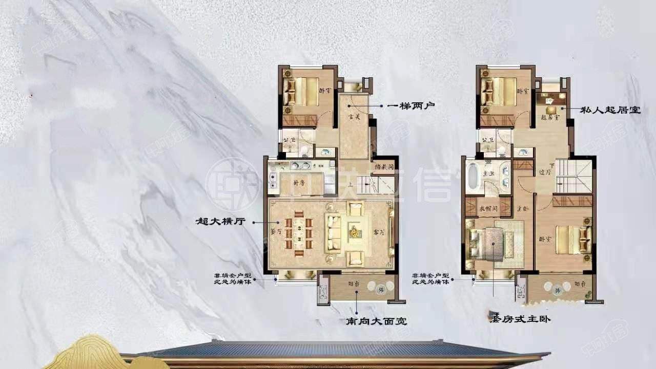 建发磐龙府D区 4室2厅 东南北