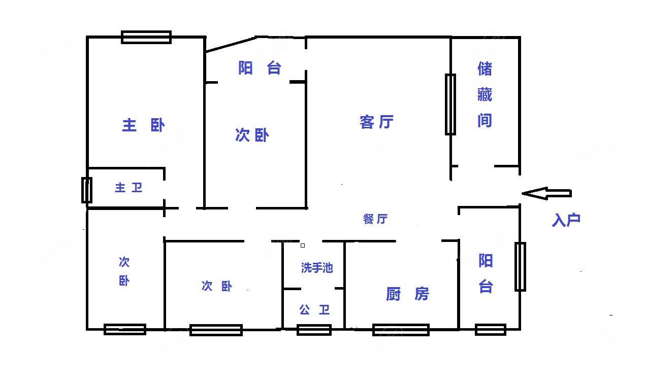 出价就卖 市 中心161平精装修4房 南北东三面光 看房方便