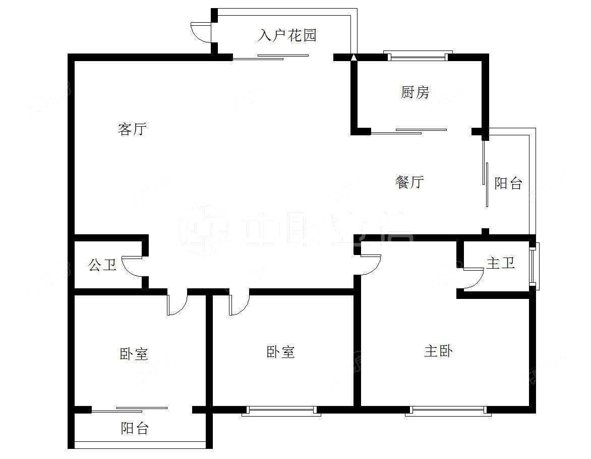 塘北街3小17 武夷嘉园 3室2厅 西南北三面光