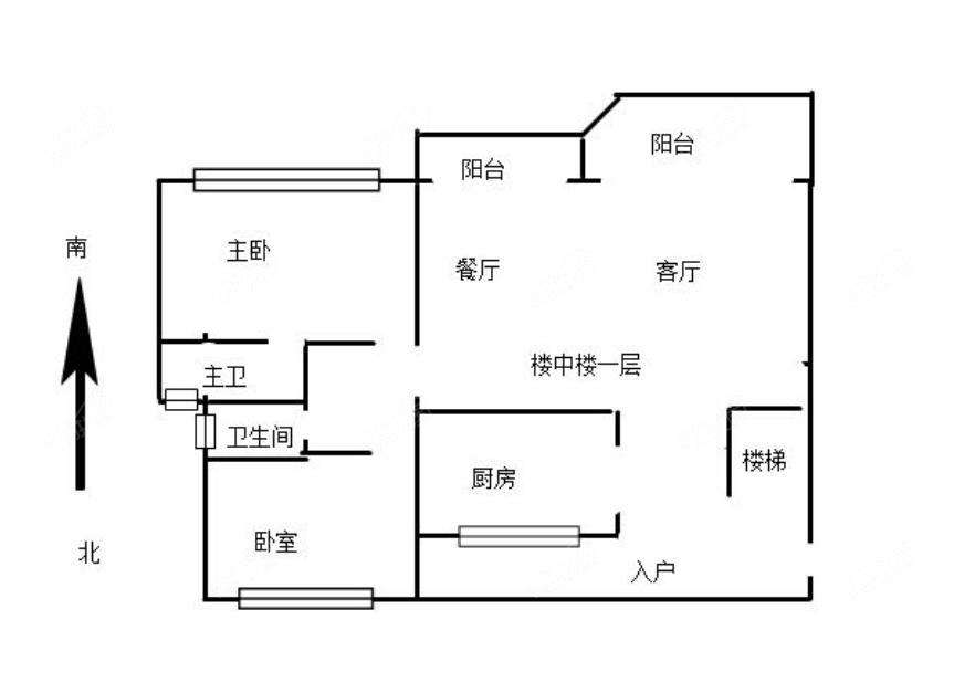 百万豪装，复式楼中楼5房，