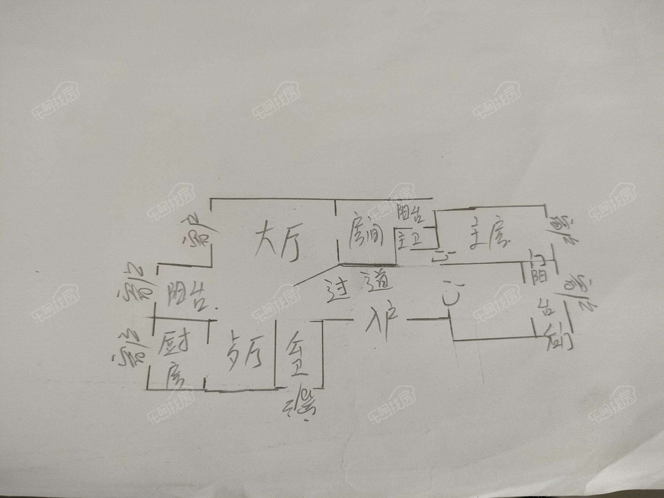 中特阳光棕榈城 3室2厅 南北