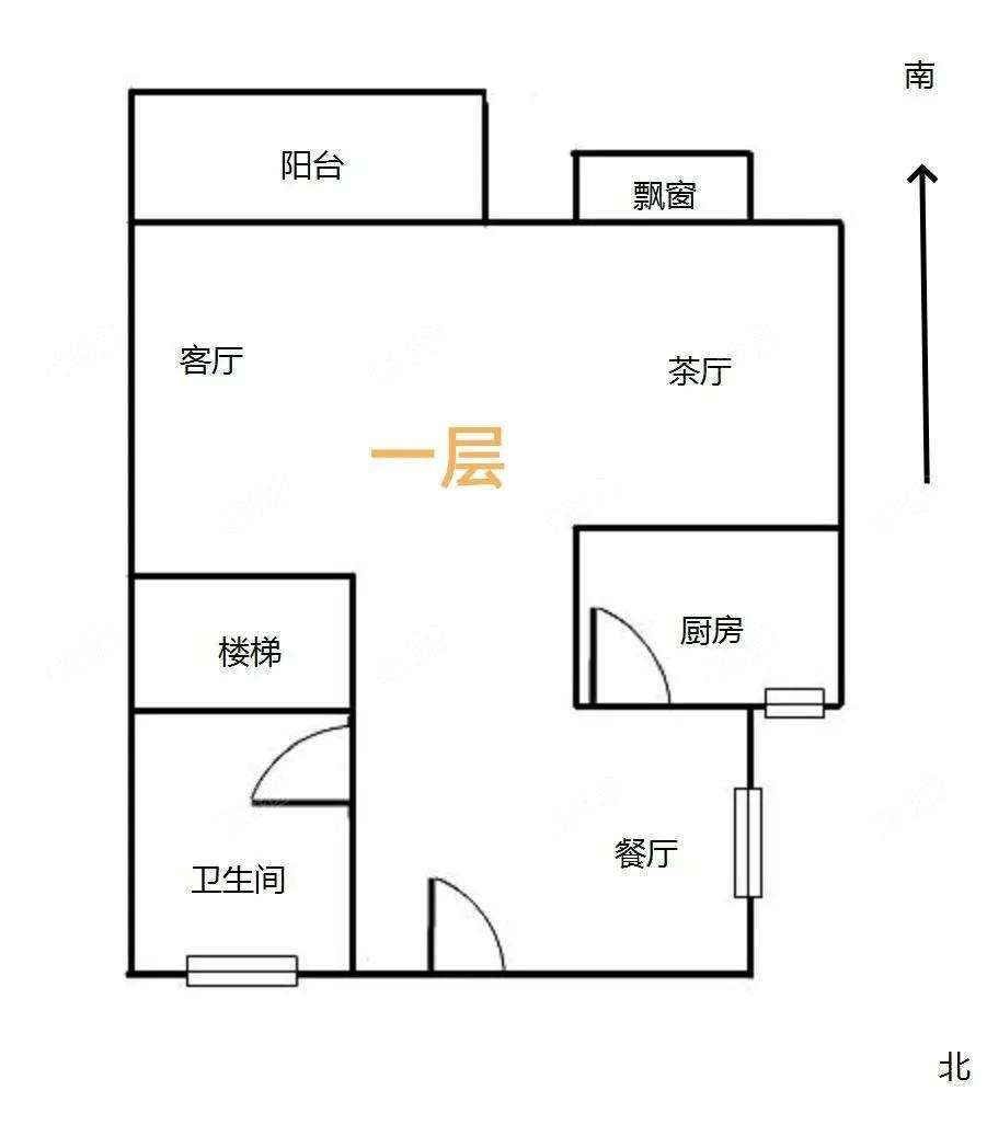 保利金香槟 3室1厅 南北